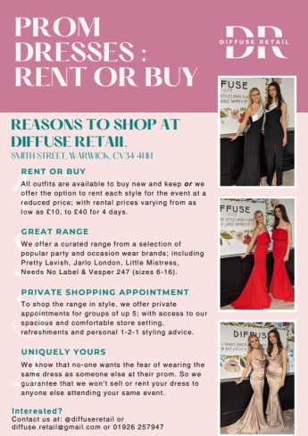 Prom dresses to rent - Myton School